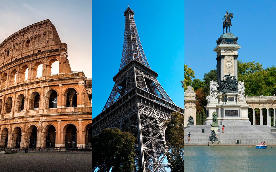 Italia, Francia y España